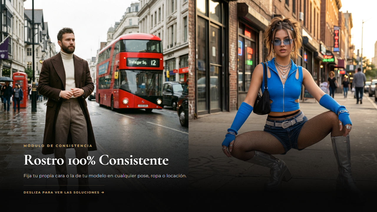 Consistencia de Rostro & Moda IA